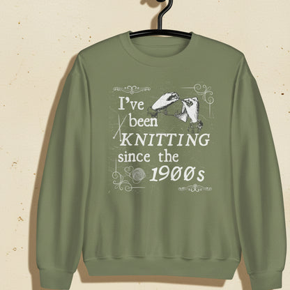Knitting Since the 1900s Sweatshirt Military Green / S