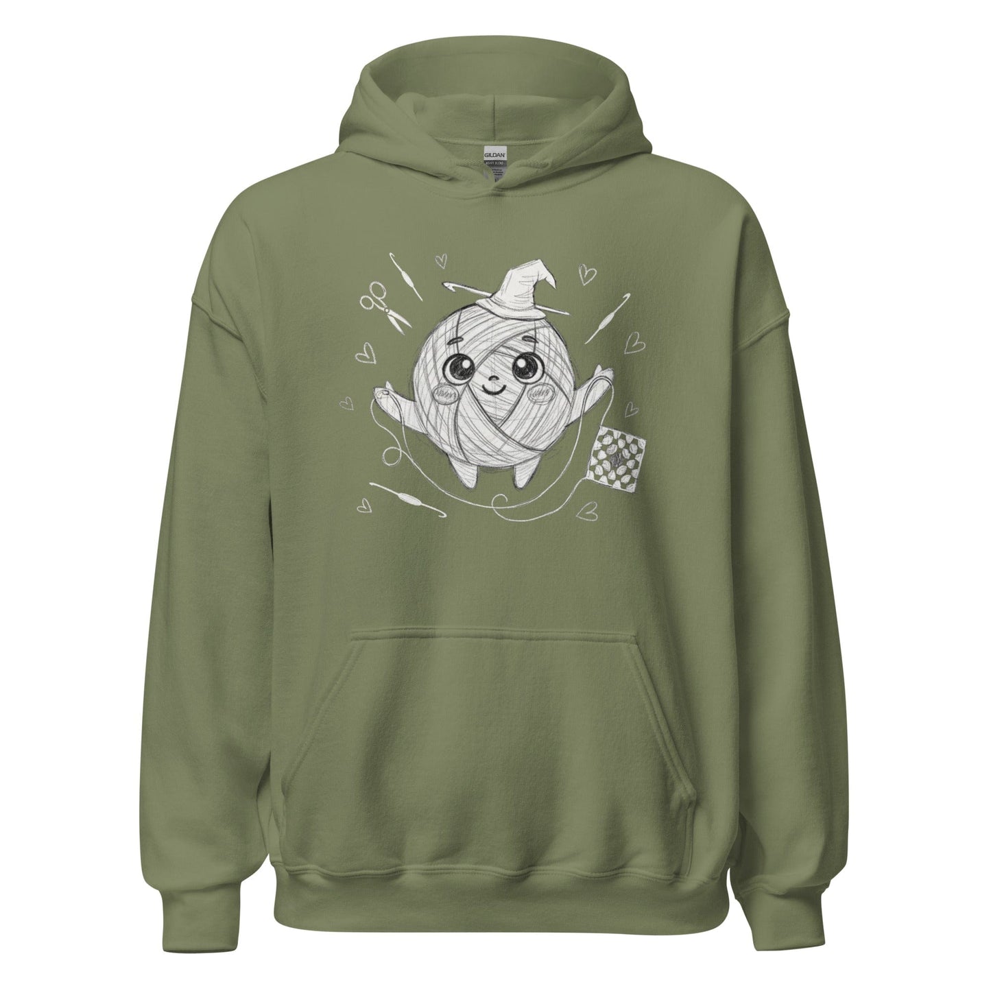 Magic Yarn Hoodie Military Green / S