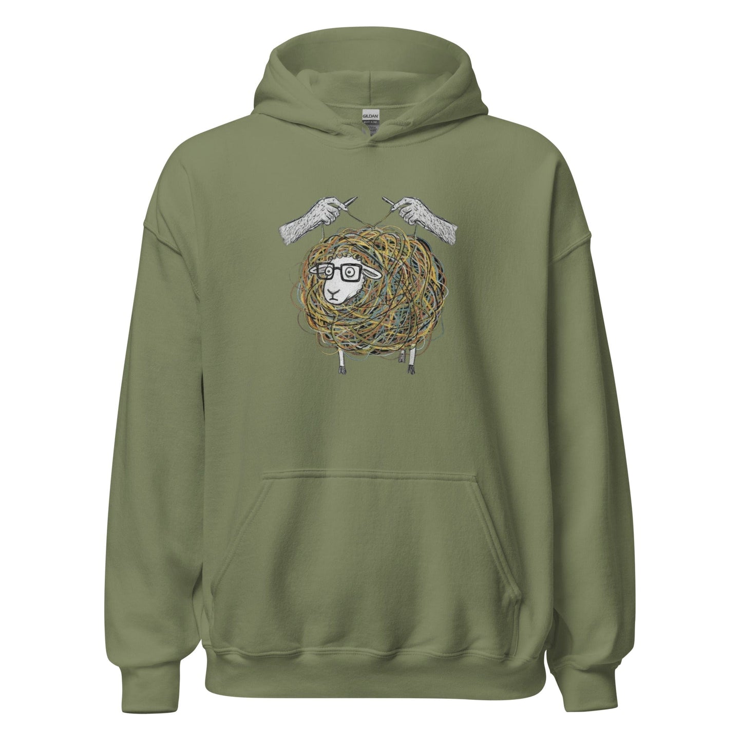 Organised Chaos Hoodie Military Green / S