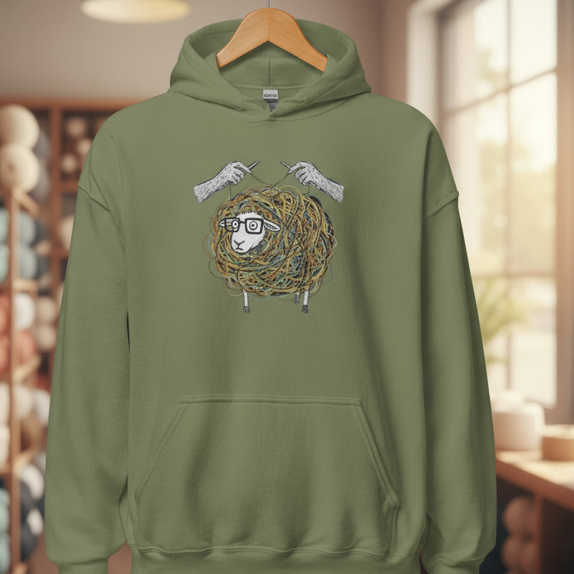 Organised Chaos Hoodie Military Green / S