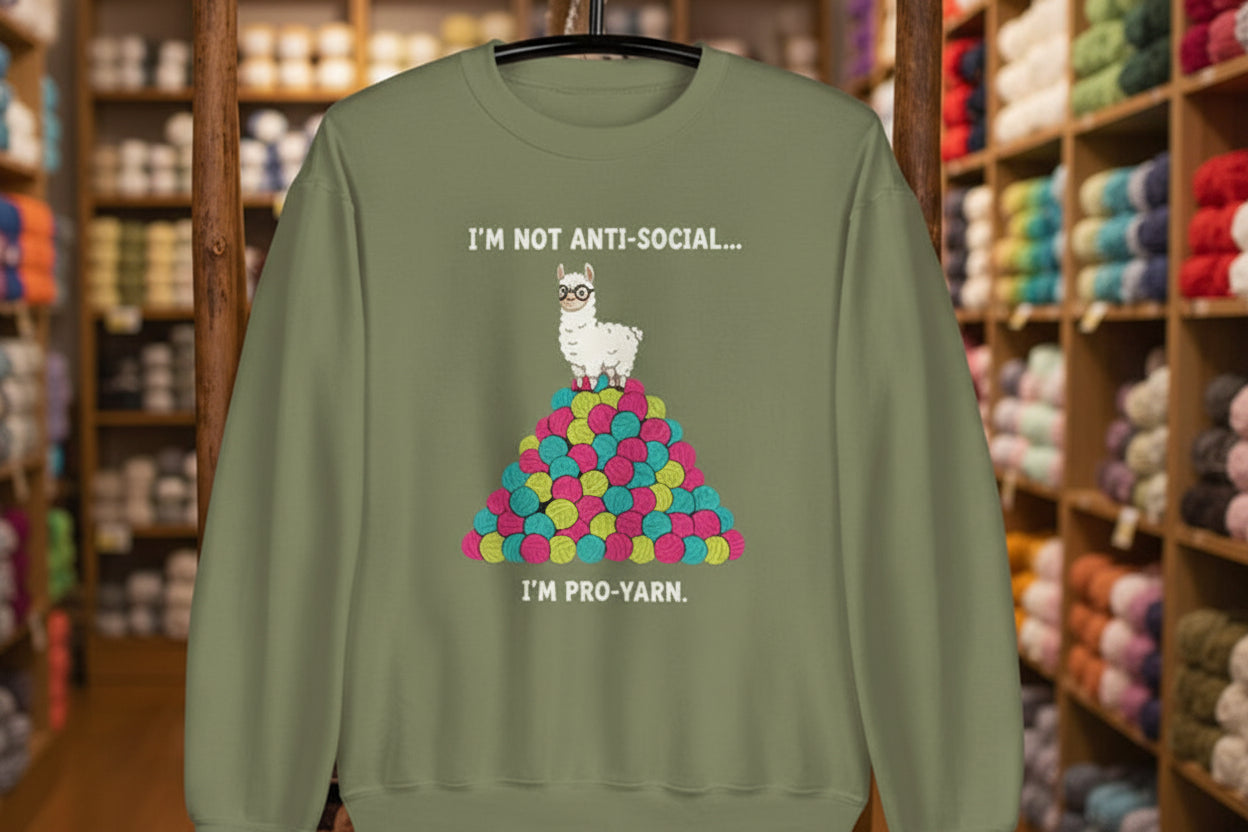 Pro Yarn Sweatshirt Military Green / S