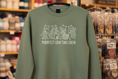 Purrfect Sweatshirt Military Green / S