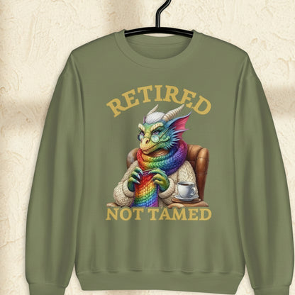 Retired Not Tamed Sweatshirt Military Green / S