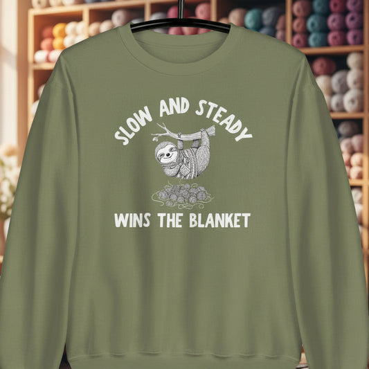 Sloth Blanket Sweatshirt Military Green / S