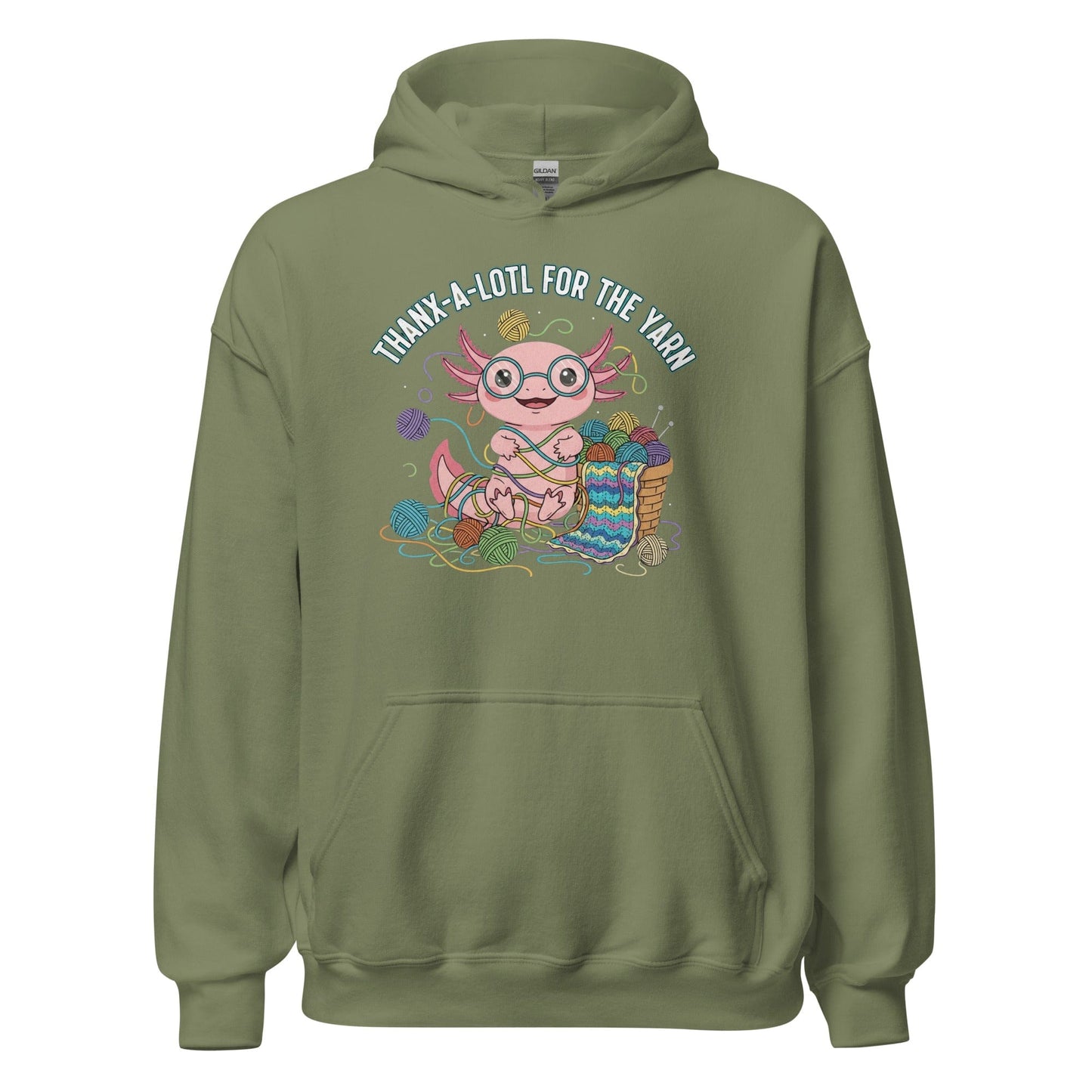 Thanx-a-lotl Hoodie Military Green / S
