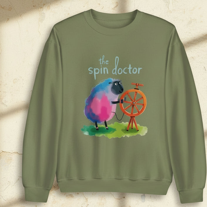 The Spin Doctor Sweatshirt Military Green / S