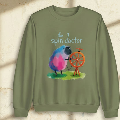 The Spin Doctor Sweatshirt Military Green / S
