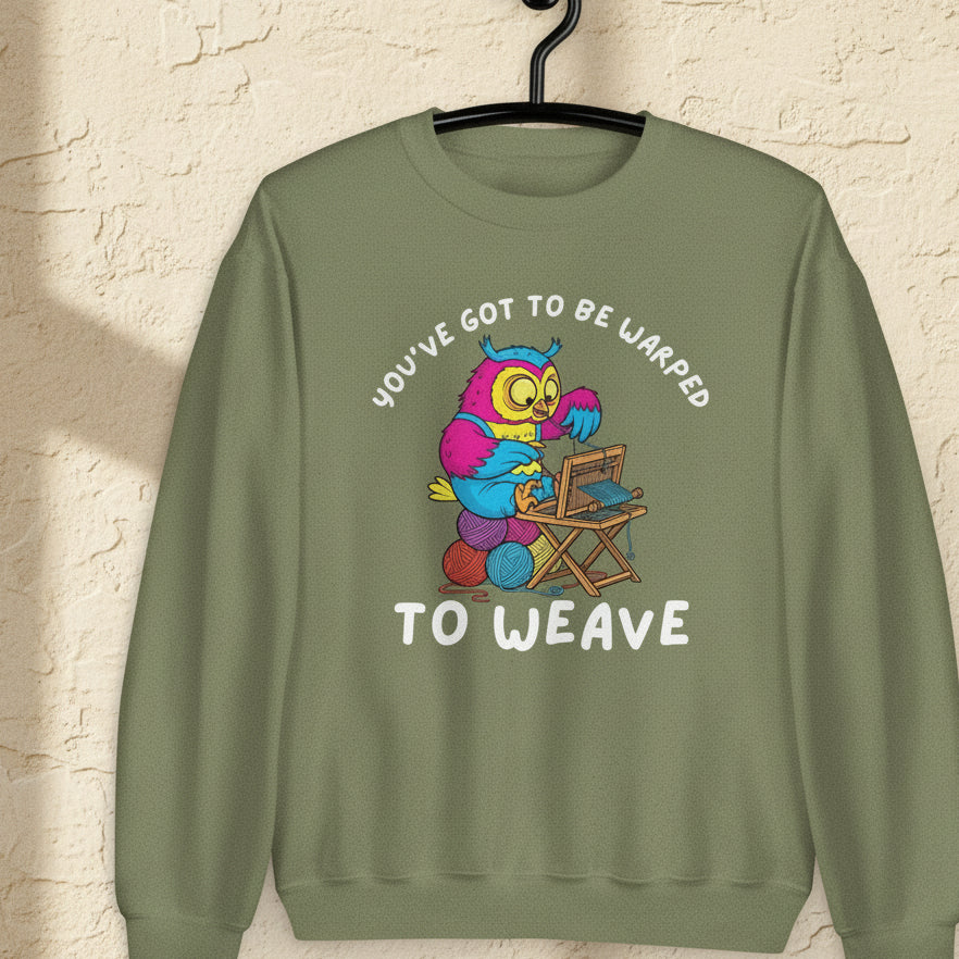 Warped to Weave Sweatshirt Military Green / S