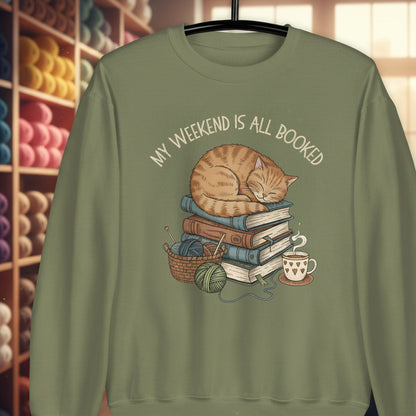 Weekend Booked Sweatshirt Military Green / S