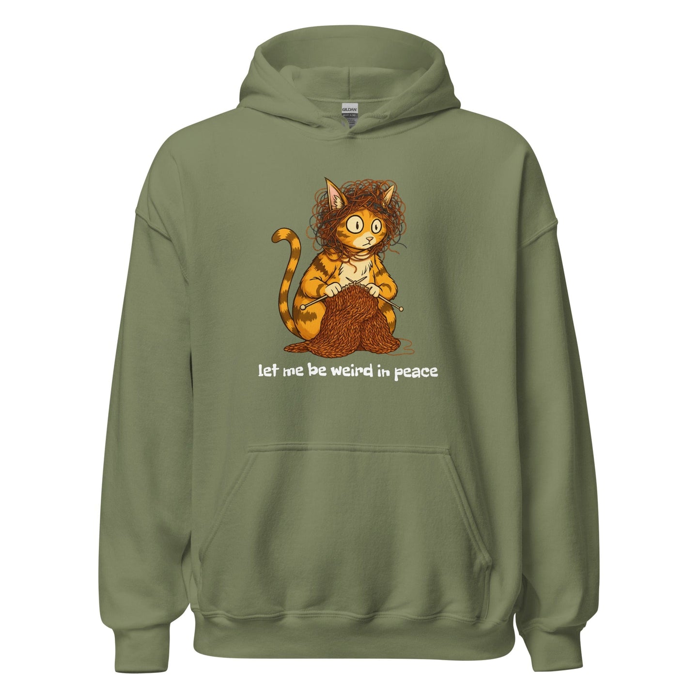 Weird in Peace Hoodie Military Green / S