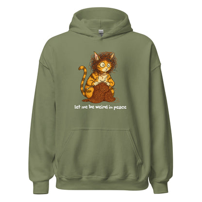 Weird in Peace Hoodie Military Green / S