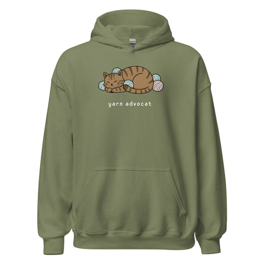 Yarn Advocat Hoodie Military Green / S