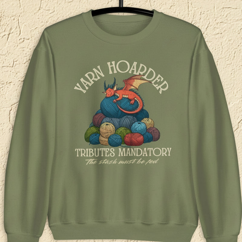 Yarn Hoarder Sweatshirt Military Green / S