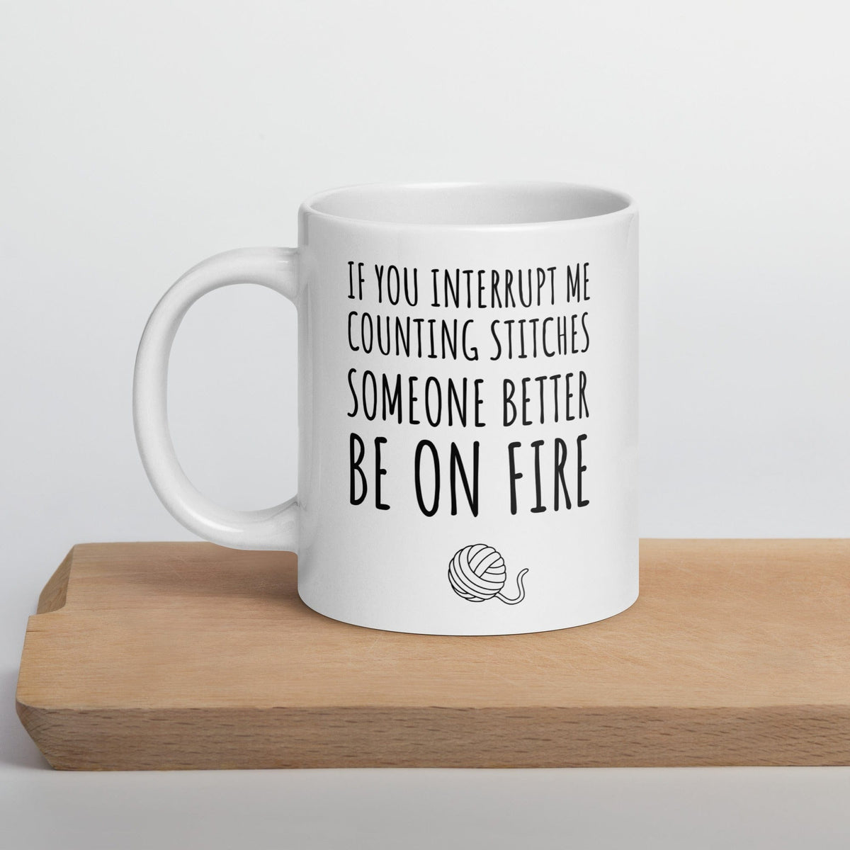 Counting Stitches Mug 11 oz