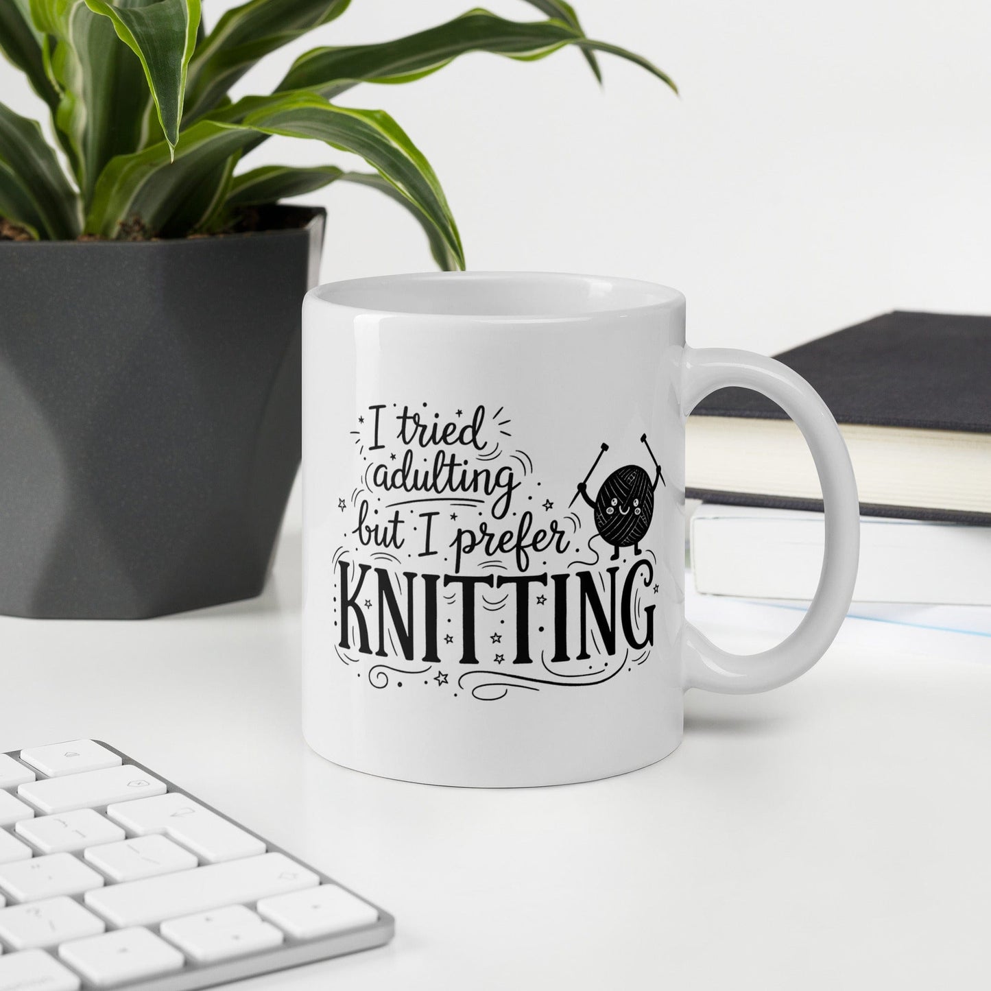 I Prefer Knitting Mug 11 oz