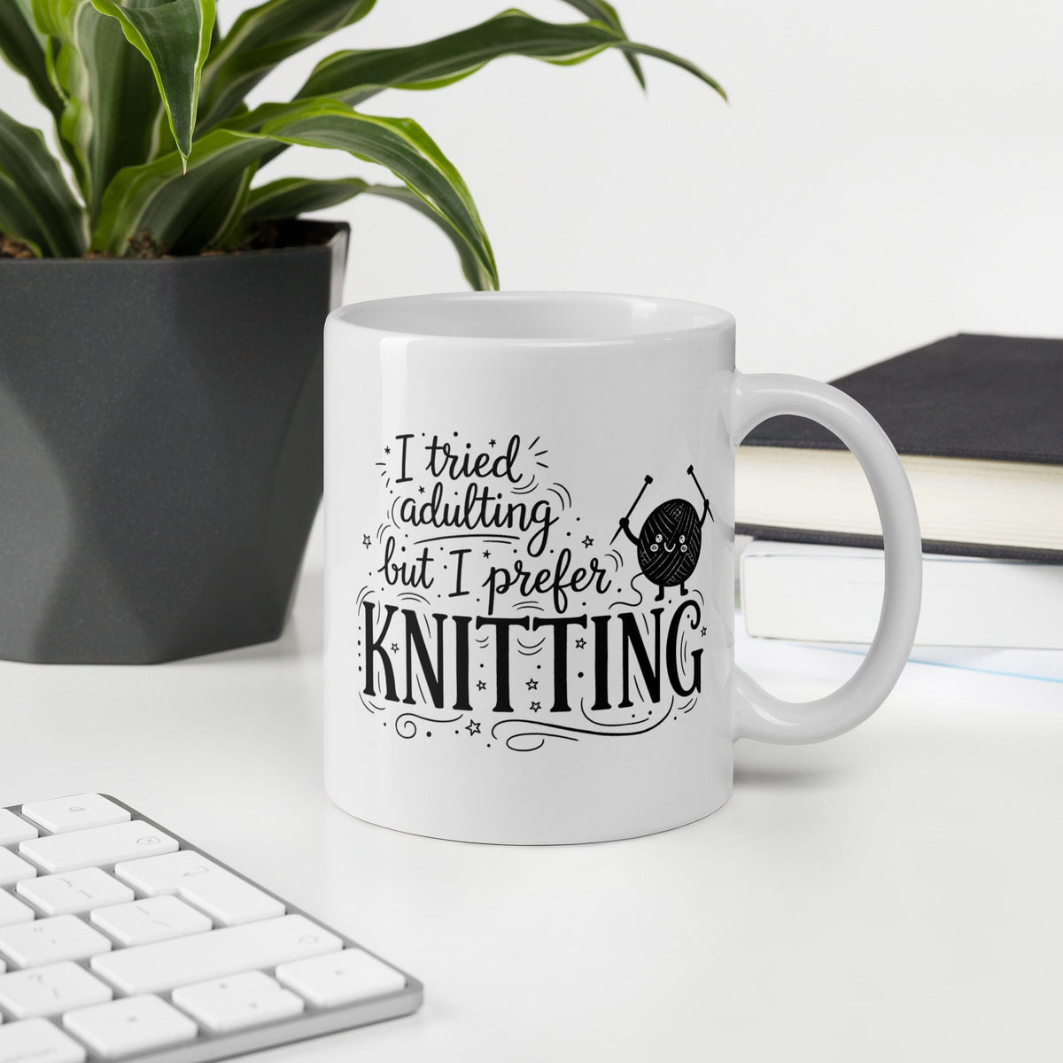 I Prefer Knitting Mug 11 oz