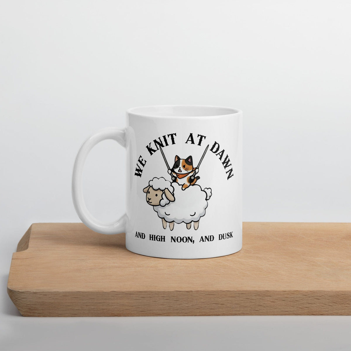 We Knit At Dawn Mug 11 oz