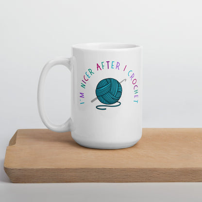 Nicer After Crochet Mug 15 oz