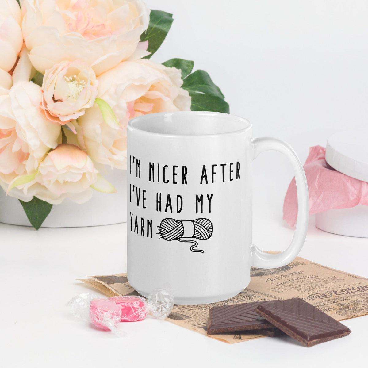 Nicer After Yarn Mug 15 oz