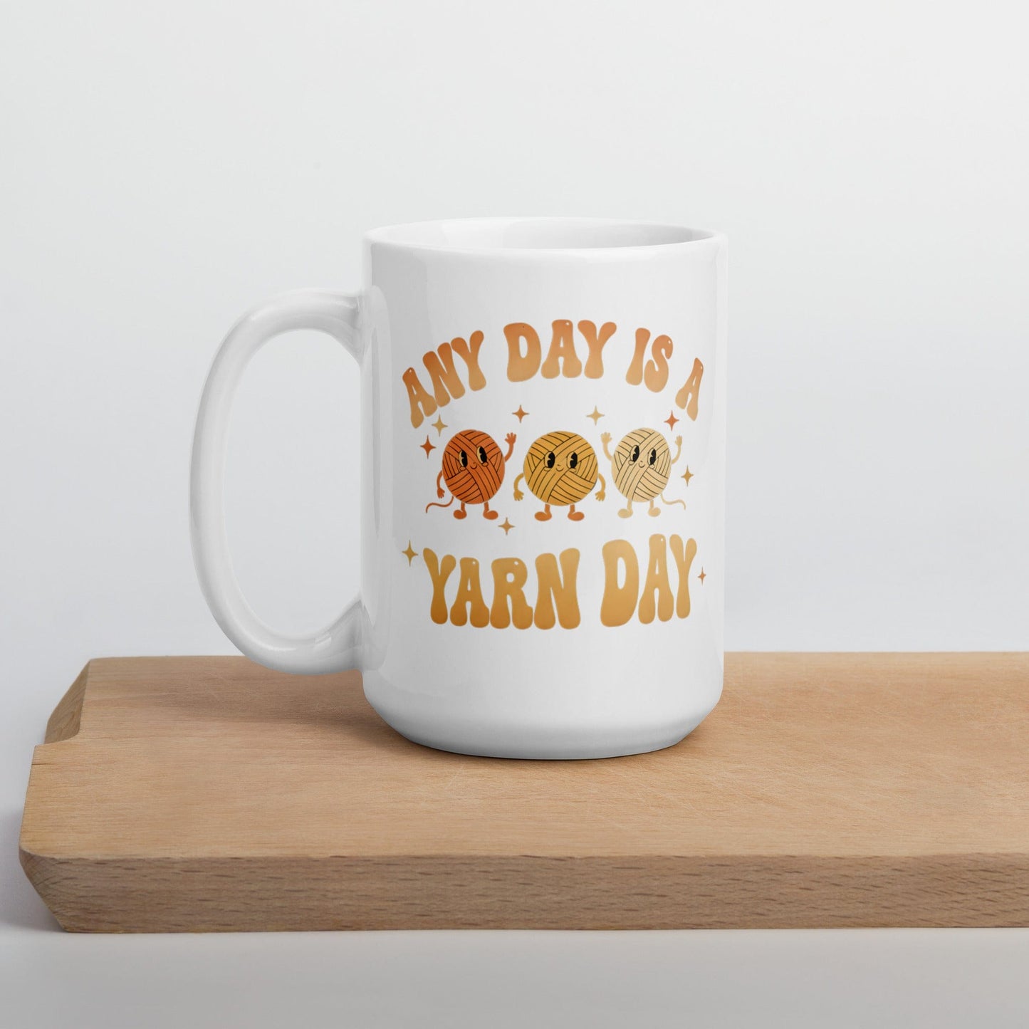 Yarn Day Mug 15 oz