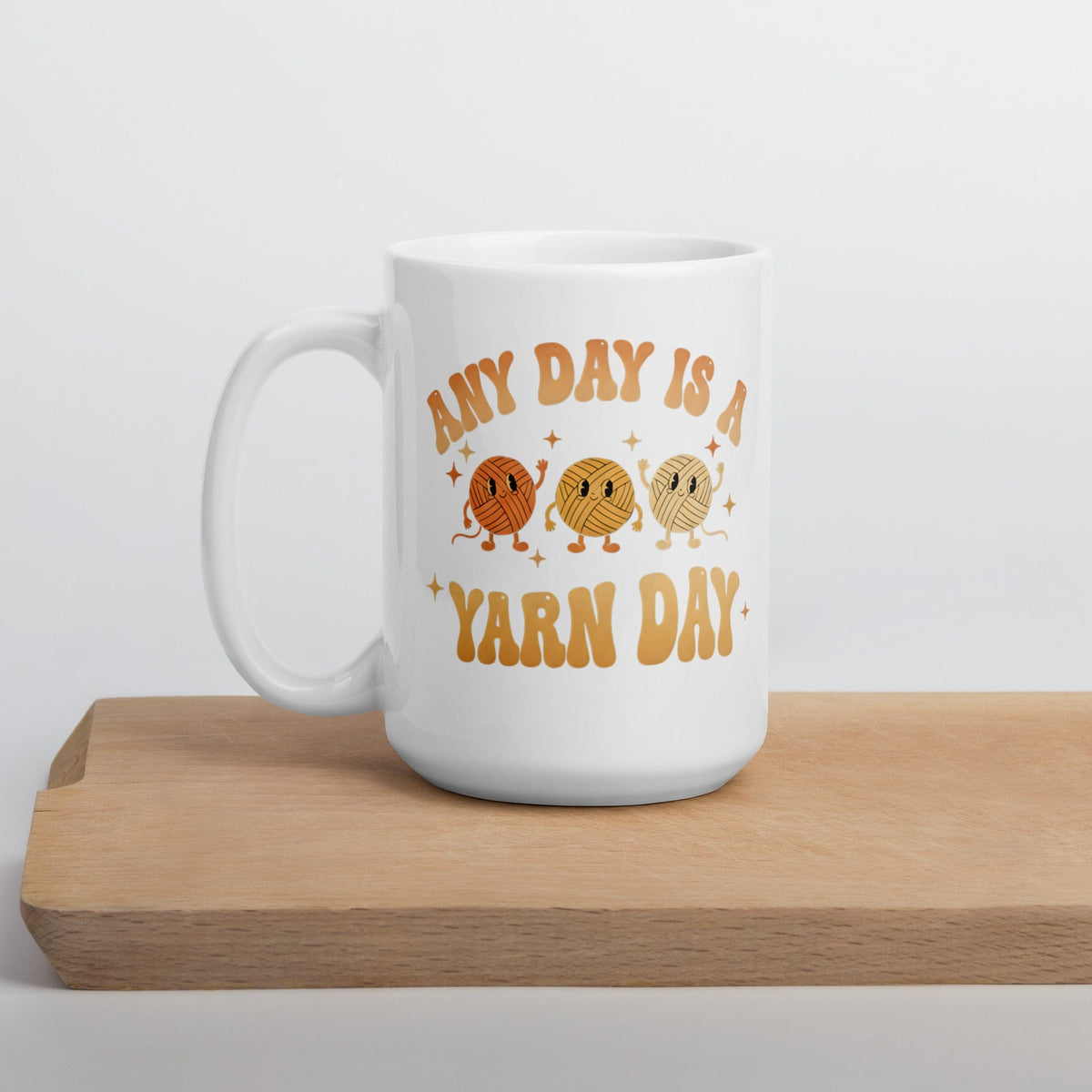 Yarn Day Mug 15 oz