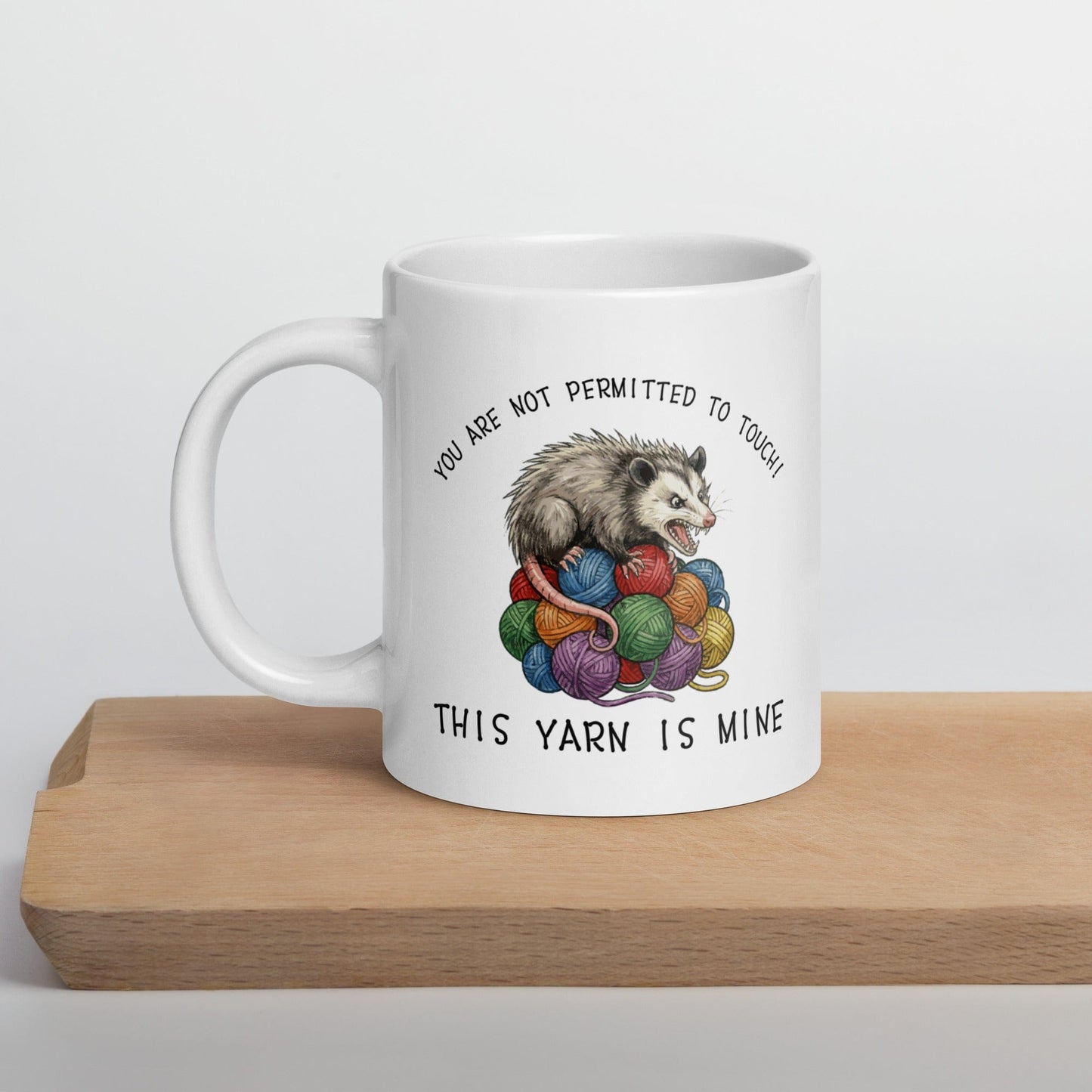 Hissing Yarn Possum Mug 20 oz