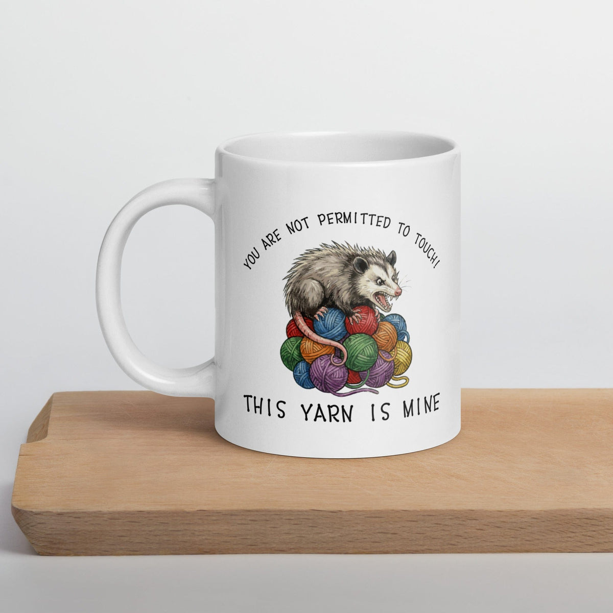 Hissing Yarn Possum Mug 20 oz