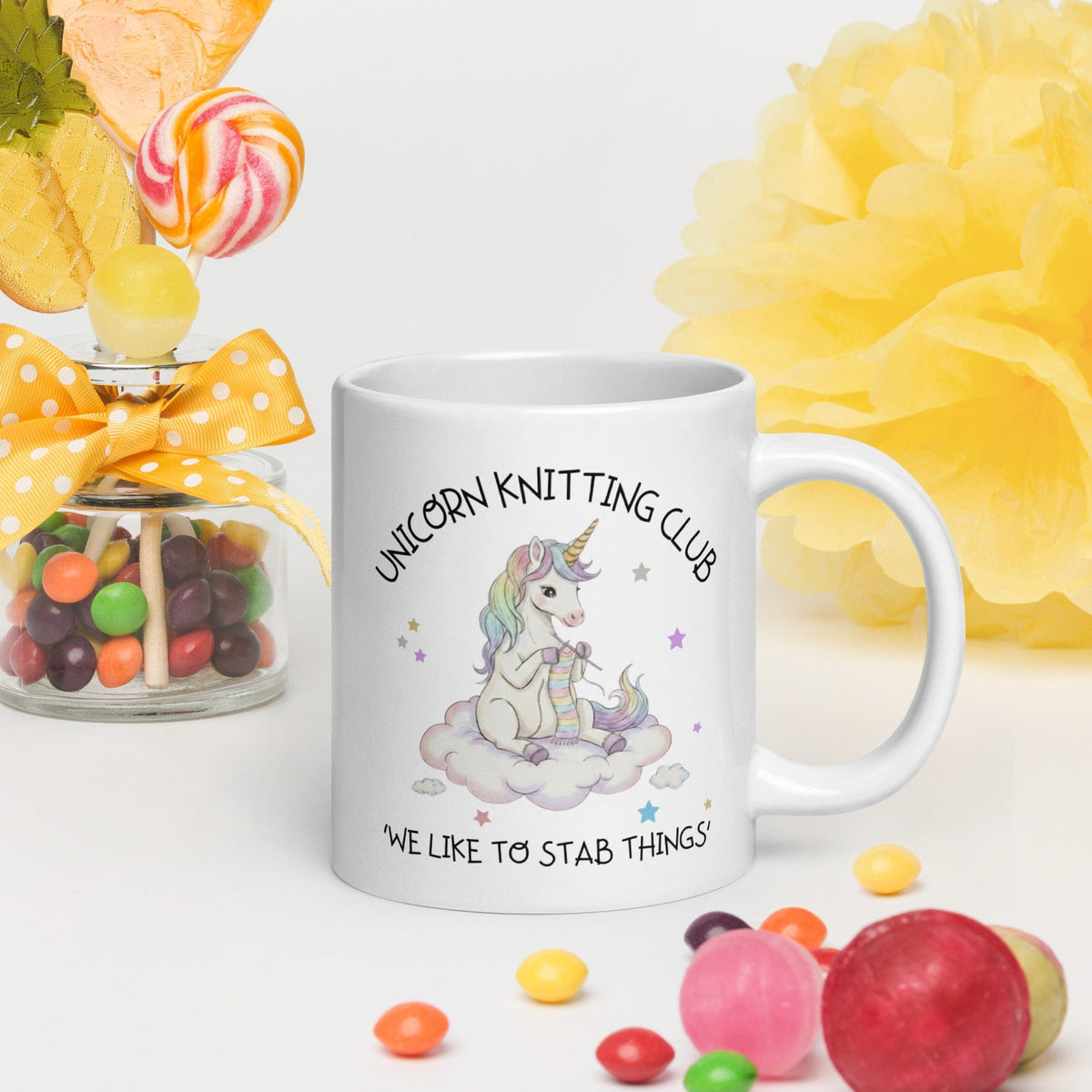 Unicorn Knitting Club Mug 20 oz