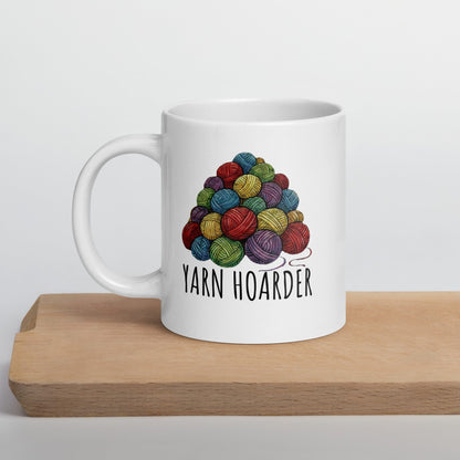 Yarn Hoarder Pile Mug 20 oz