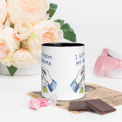 I Get It From My Grandma Mug Black / 11 oz