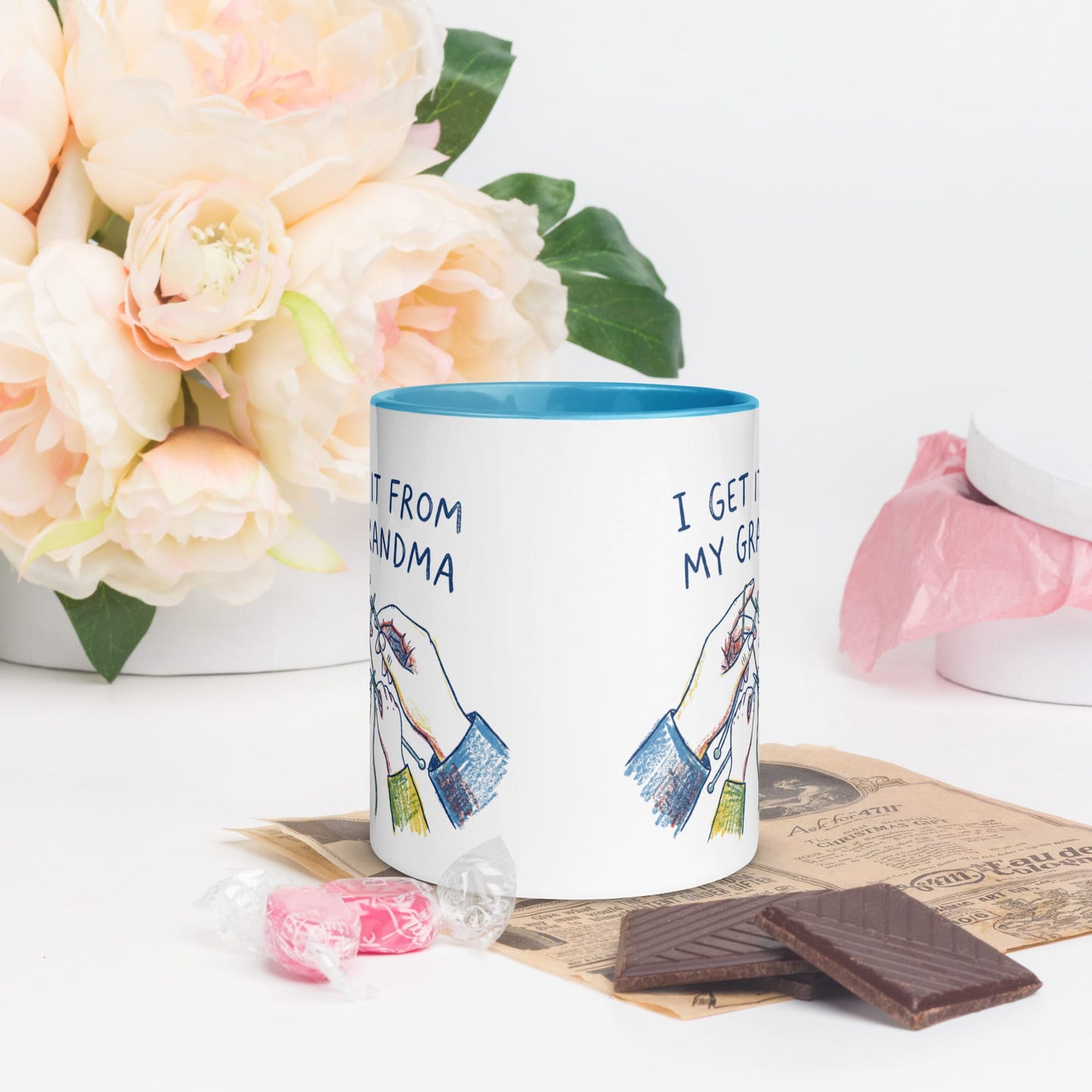 I Get It From My Grandma Mug Blue / 11 oz