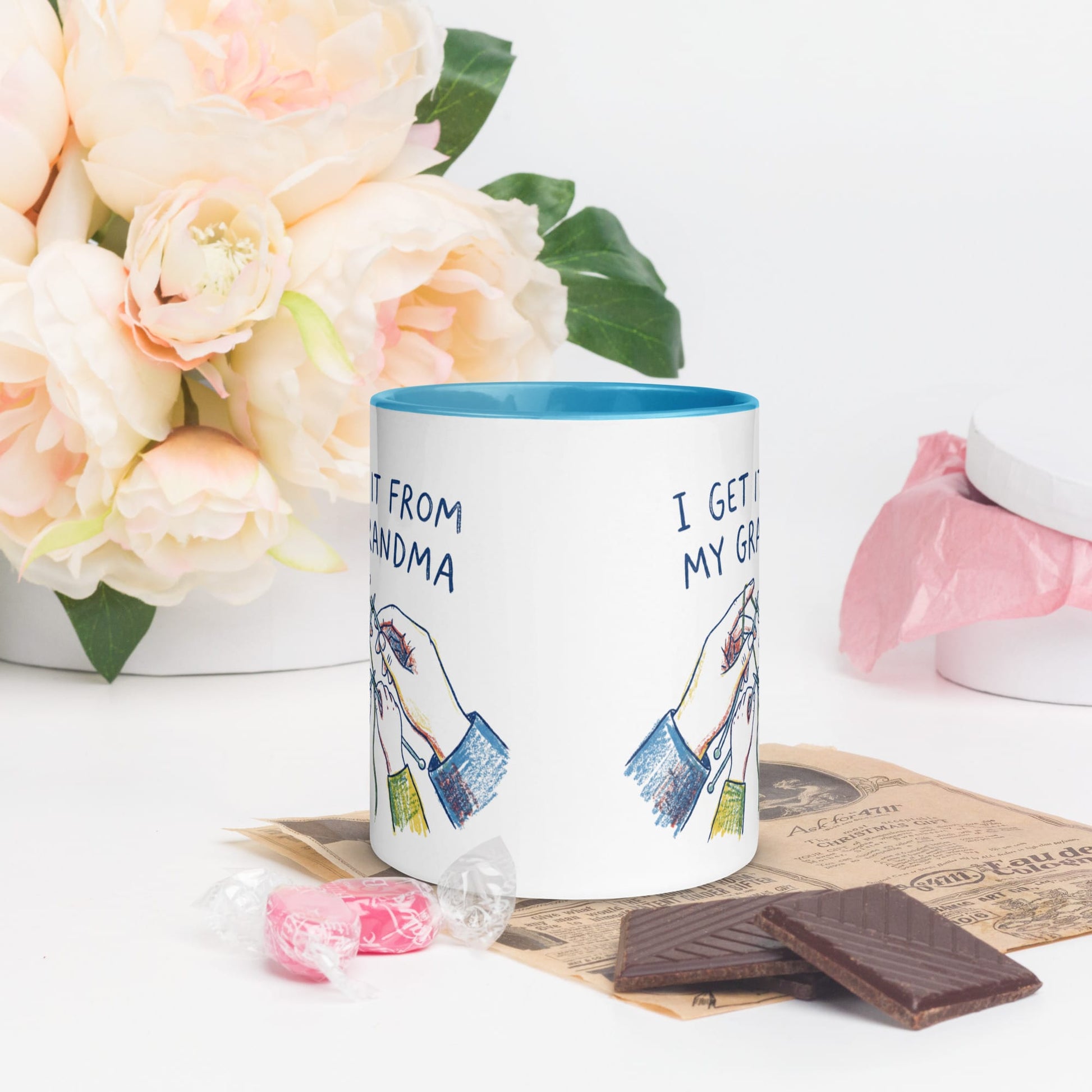 I Get It From My Grandma Mug Blue / 11 oz