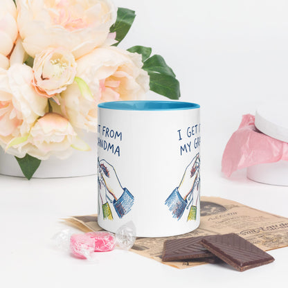 I Get It From My Grandma Mug Blue / 11 oz