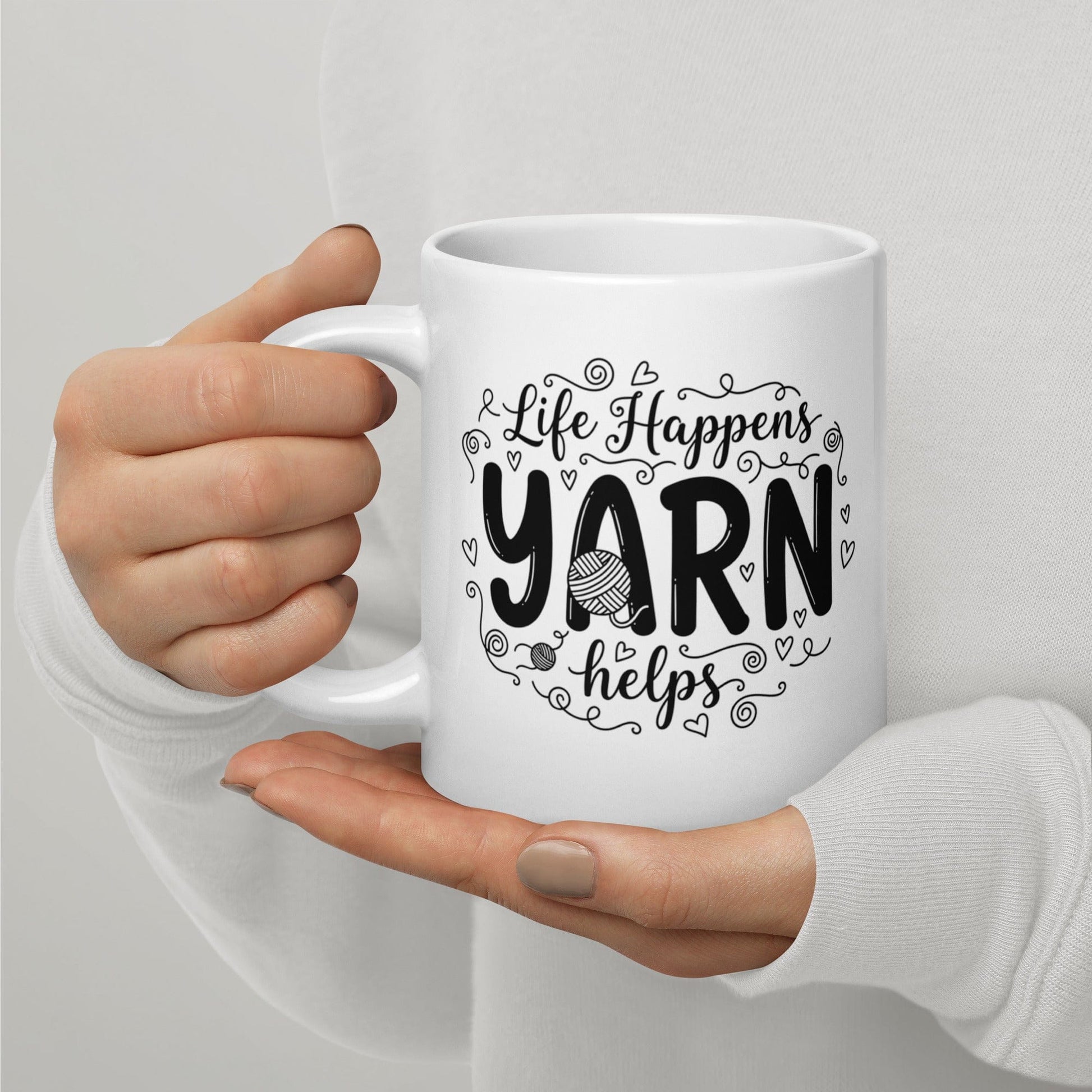 Life Happens, Yarn Helps Mug