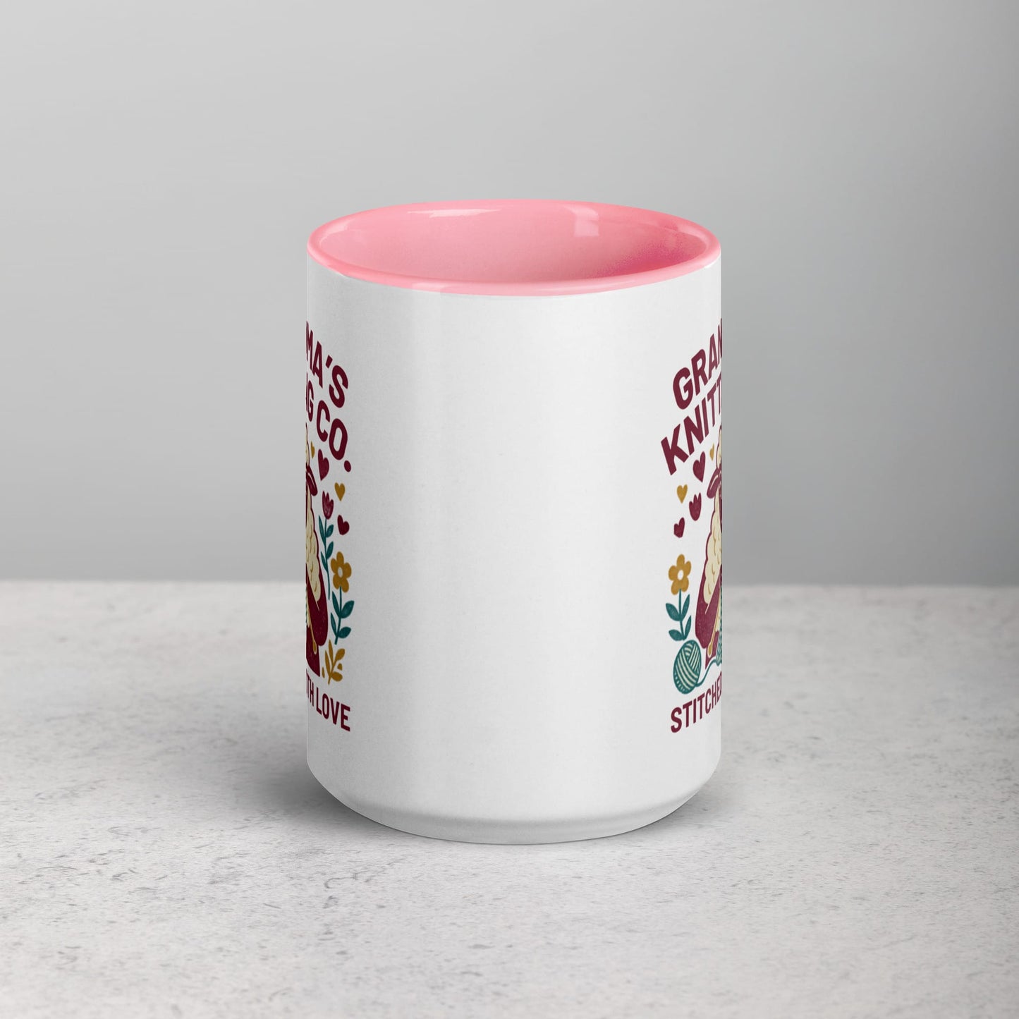 Grandma's Knitting Co. Mug Pink / 15 oz