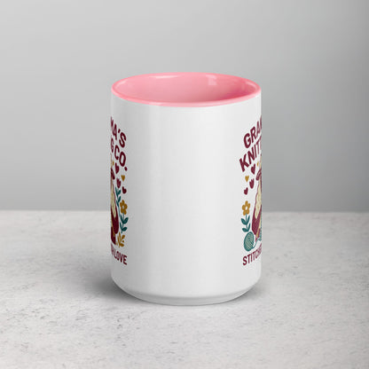 Grandma's Knitting Co. Mug Pink / 15 oz