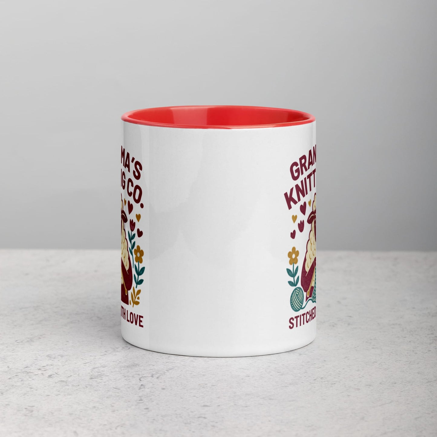 Grandma's Knitting Co. Mug Red / 11 oz