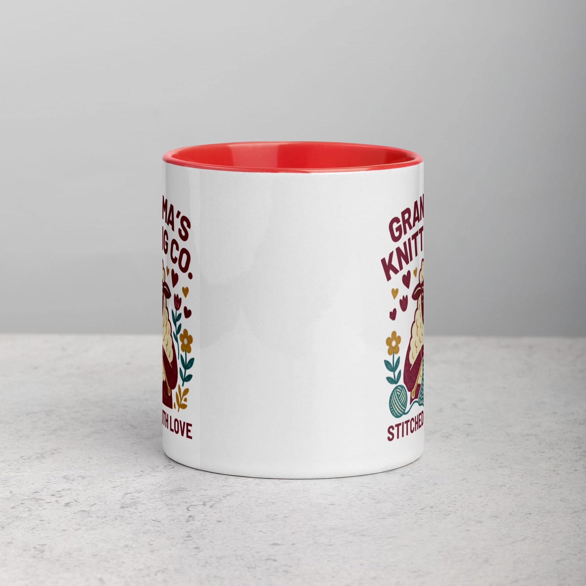 Grandma's Knitting Co. Mug Red / 11 oz