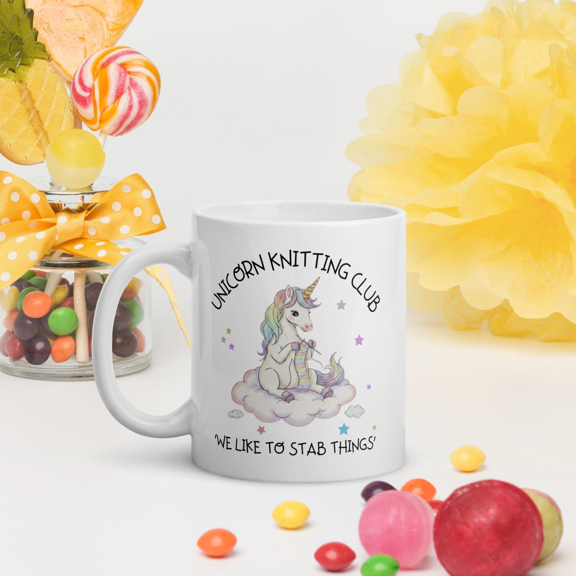 Unicorn Knitting Club Mug
