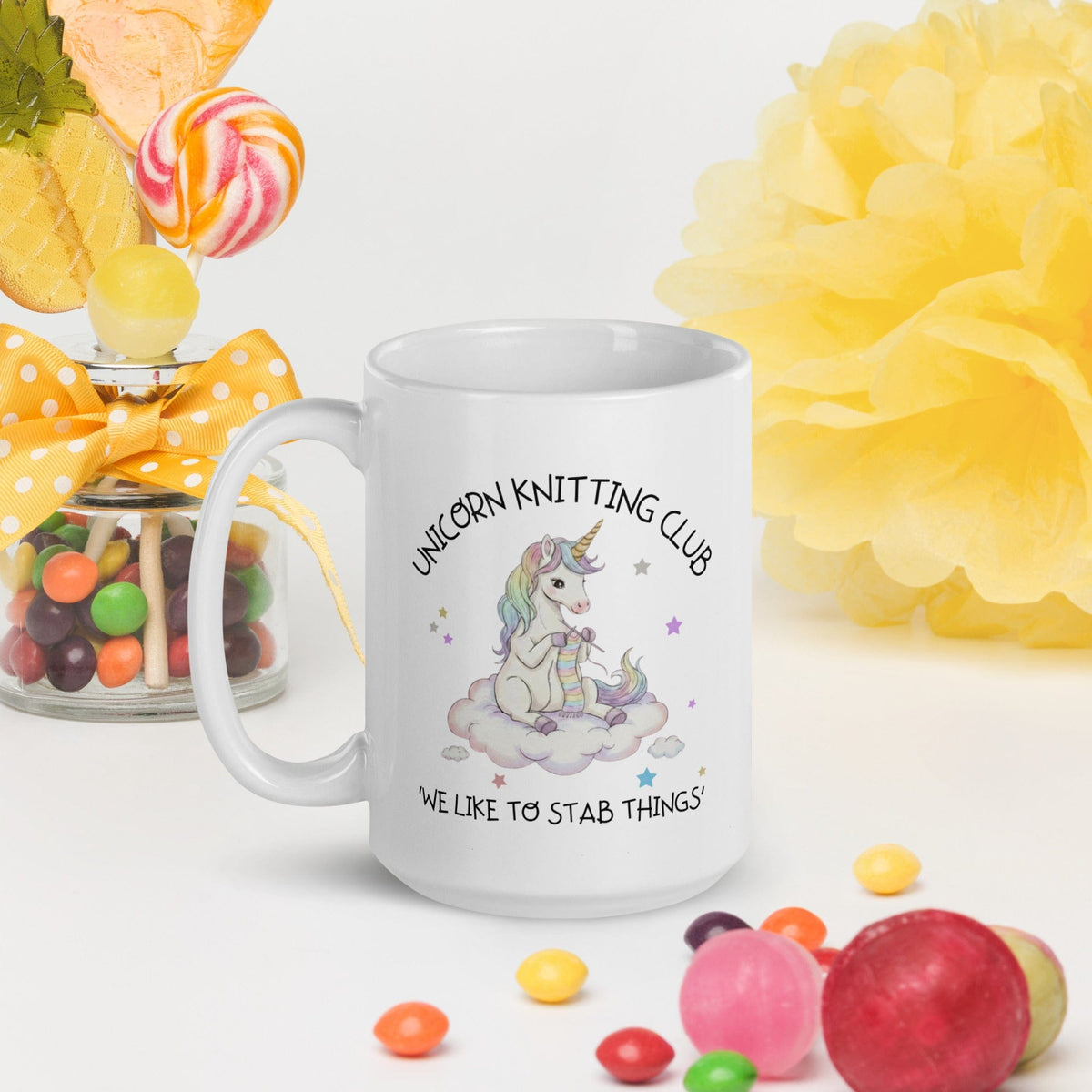 Unicorn Knitting Club Mug