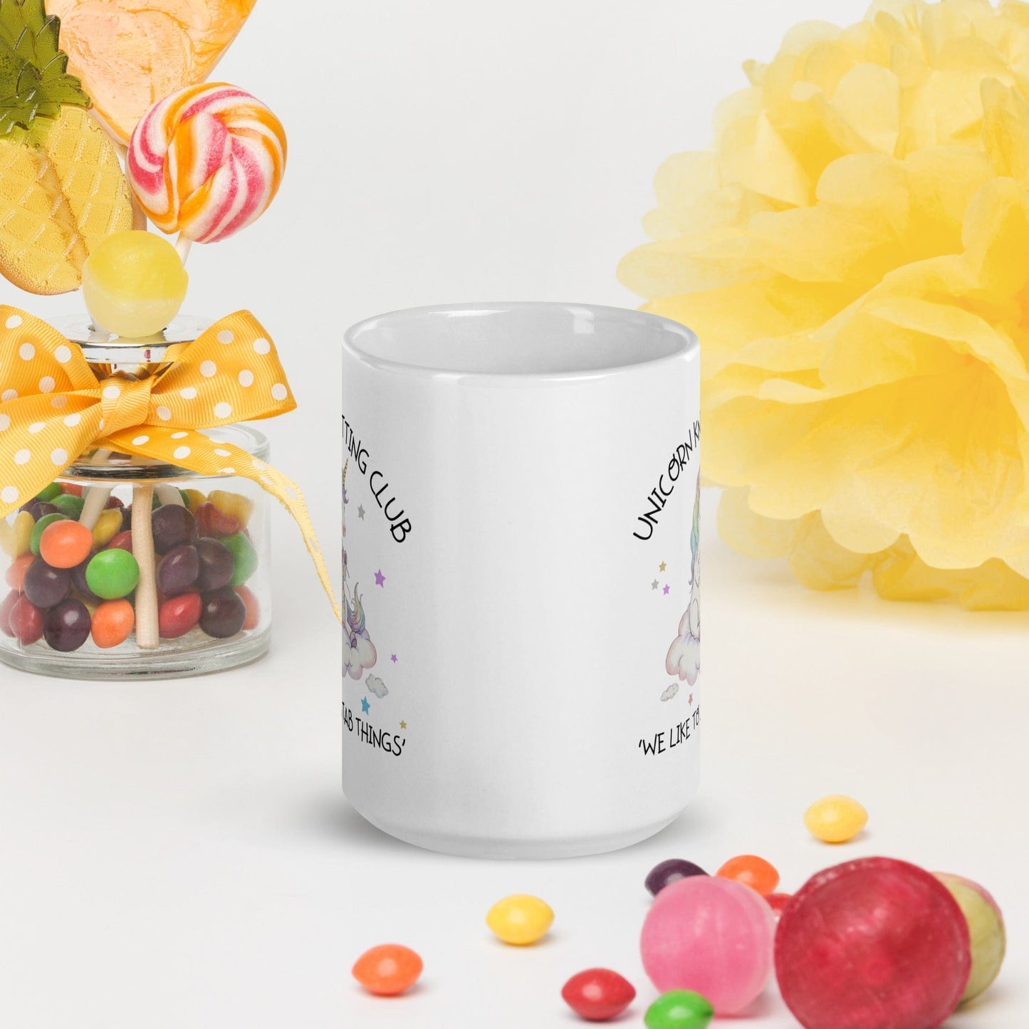 Unicorn Knitting Club Mug