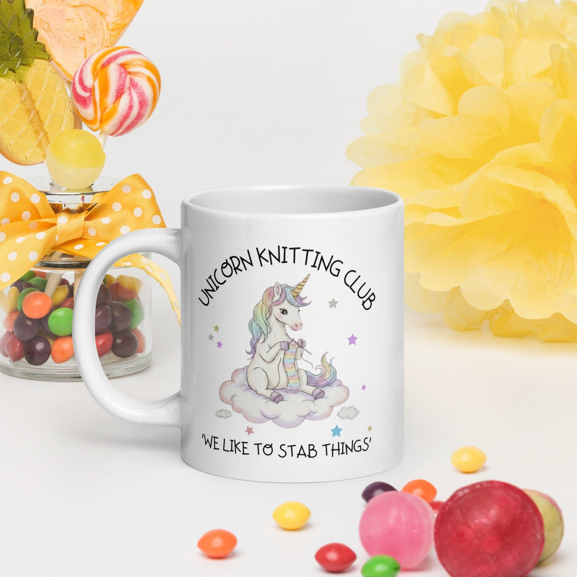 Unicorn Knitting Club Mug
