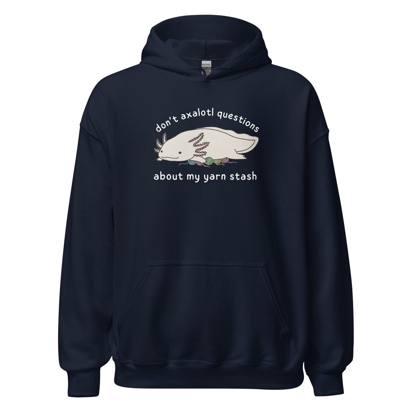 Axolotl Questions Hoodie Navy / S
