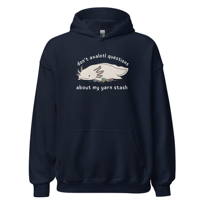 Axolotl Questions Hoodie Navy / S