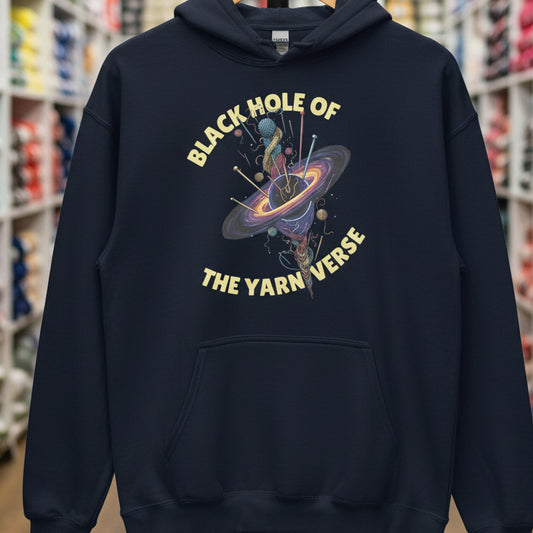 Black Hole of the Yarniverse Hoodie Navy / S