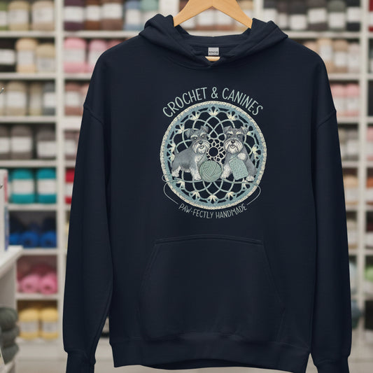 Crochet & Canines Hoodie Navy / S