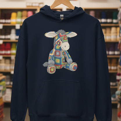 Crochet Donkey Hoodie Navy / S