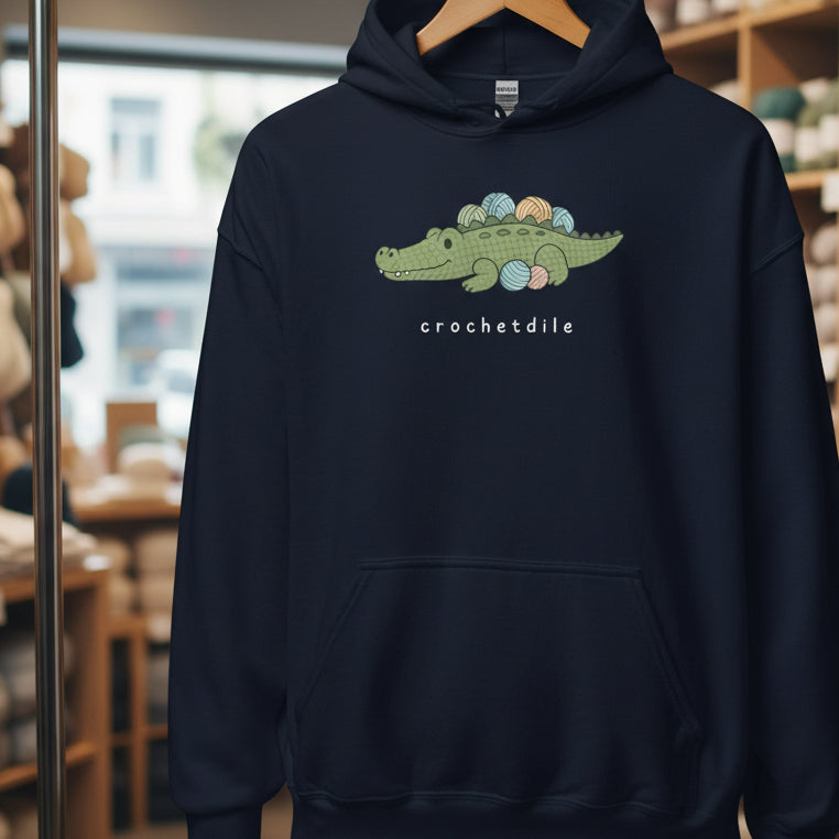 Crochetdile Hoodie Navy / S