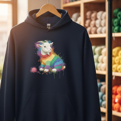 Goat Dye Splash Hoodie Navy / S