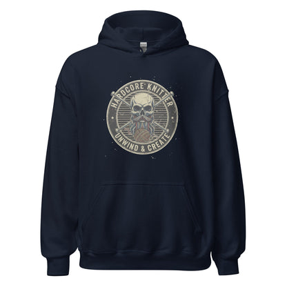 Hardcore Knitter Hoodie Navy / S